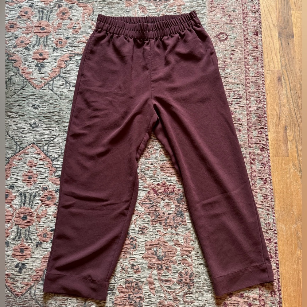 Madewell Maroon Trousers